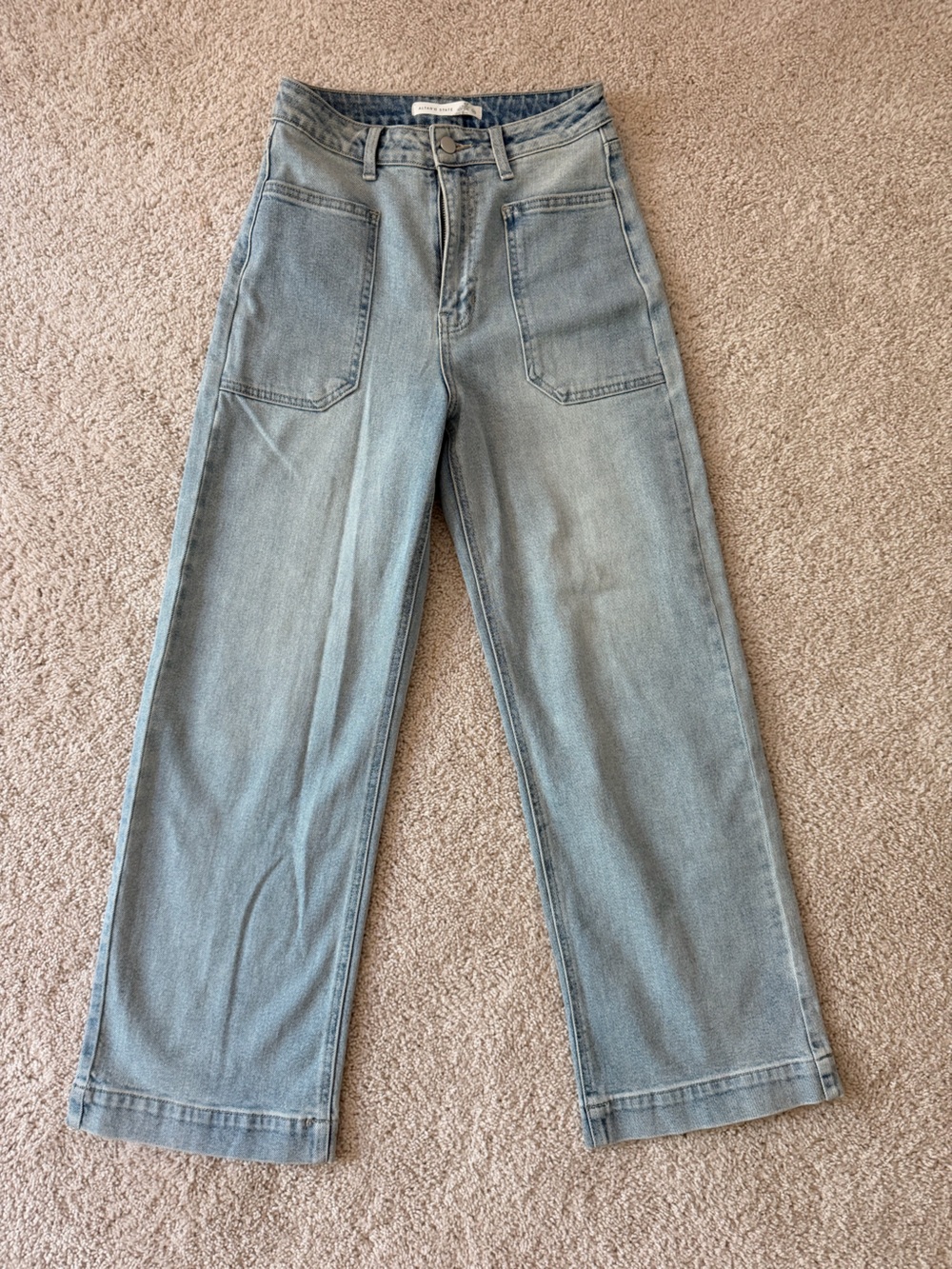 Altar'd State Men's Light Blue Straight Jeans